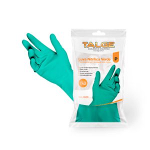 Luva de Limpeza Nitrílica | Verde