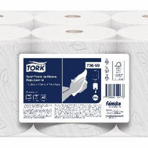 Toalha de Papel em Rolo Tork Coreless Universal M5 – 6 Rolos de Alta Capacidade
