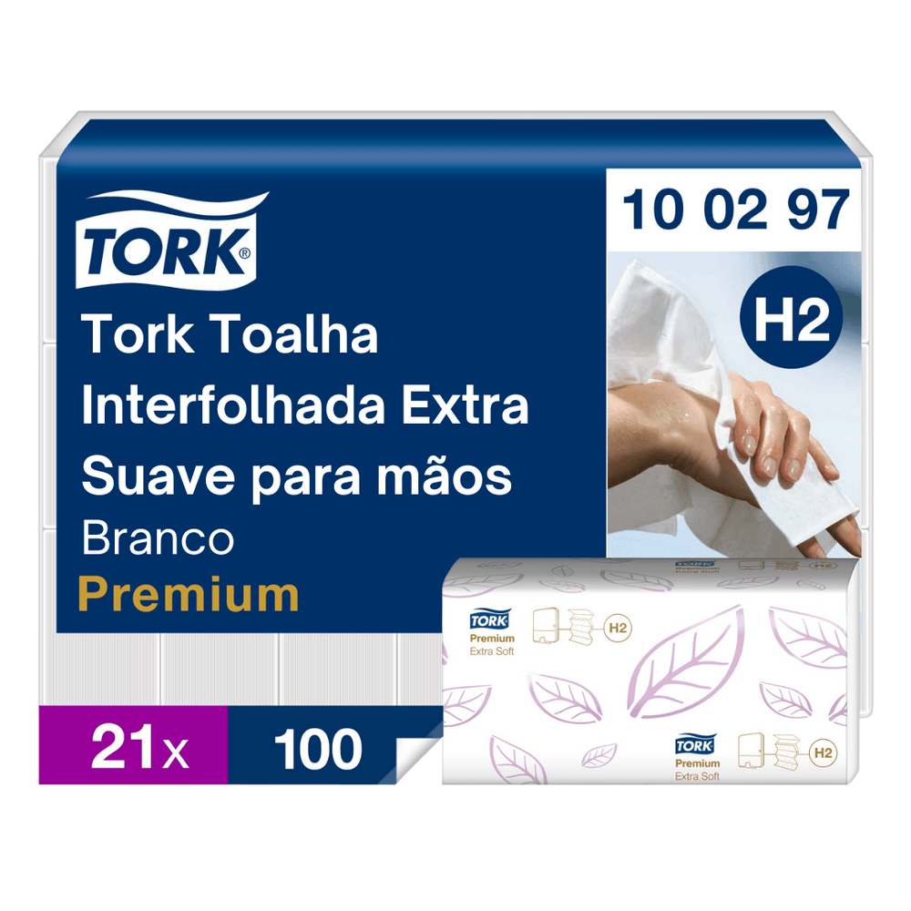Papel Toalha Interfolhado Tork Ultra Premium folha dupla